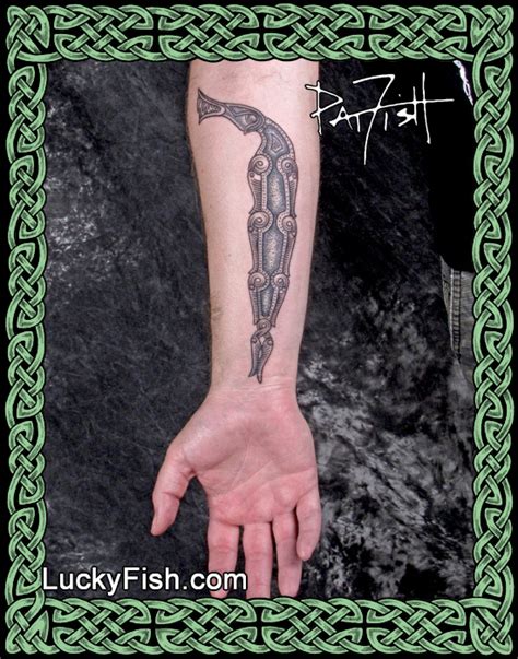 Sutton Hoo 'Saxon Dragon' Tattoo — LuckyFish, Inc. and Tattoo Santa Barbara