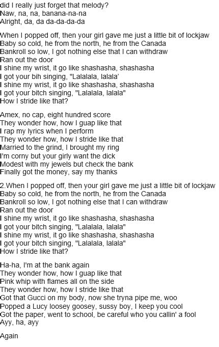 La La La Lyrics Y2K / Lalala Lyrics : Did i really just forget that melody? - jpasitex