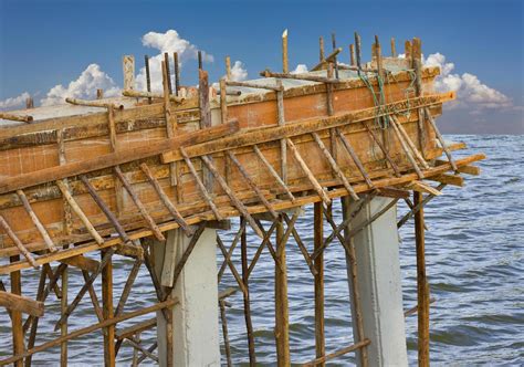 Construction of bridge beams. 7416788 Stock Photo at Vecteezy