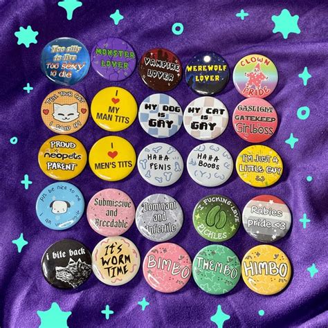 Funny Buttons - Etsy