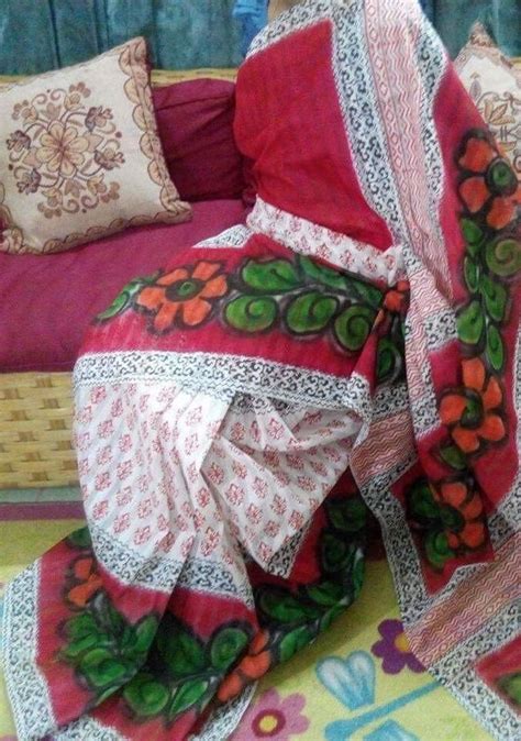 Block Print Designer Pohela Boishakh Saree | Print design, Block print, Design