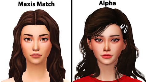 Sims 4 Maxis Match Vs Alpha Cc | Hot Sex Picture