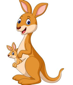 Cute Kangaroo Cartoon