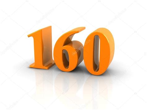 Number 160 Stock Photo by ©Elenven 68824753