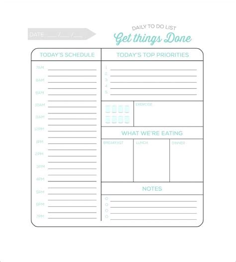 Daily Task List Templates - 8+ Free Sample, Example, Format Download! | Free & Premium Templates