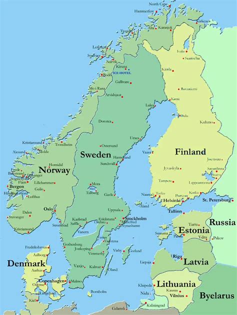 Scandinavia Map • Mapsof.net