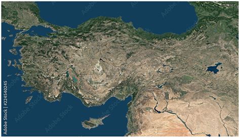 Physical Map Of Turkey