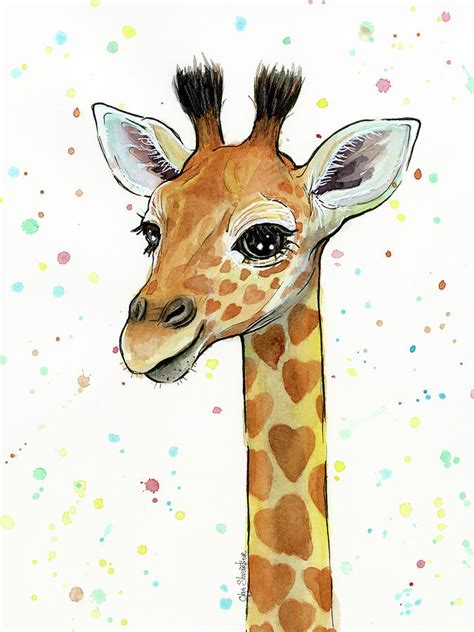 CUTE GIRAFFE Painting | ubicaciondepersonas.cdmx.gob.mx