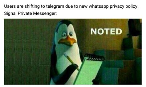 Noted Meme Ft. New Whatsapp Privacy Policy