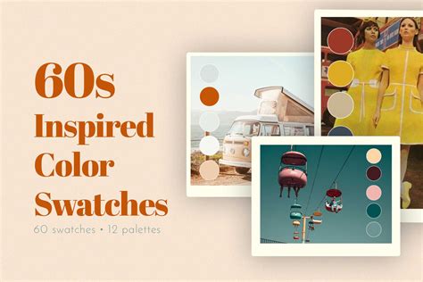 60s Inspired Color Swatches – MasterBundles