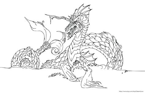 Sea Dragon Coloring Pages at GetDrawings | Free download