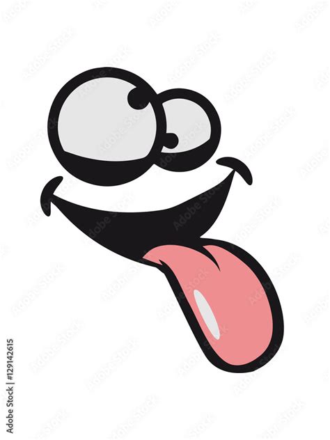 Crazy comic cartoon face laugh funny funny logo design silly comical ...