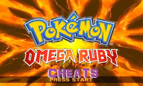 Pokemon Omega Ruby Cheats | PokemonCoders