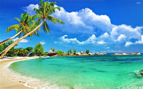 Colorful Tropical Beaches Desktop Wallpapers on WallpaperDog