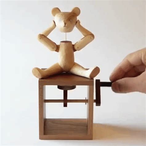 Wonderfully Whimsical Kinetic Wooden Automata That Come Alive With the Simple Turn of a Handle