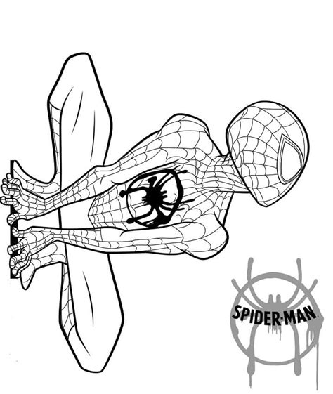 Spider Man Miles Morales Coloring Page - Free Printable Coloring Pages ...