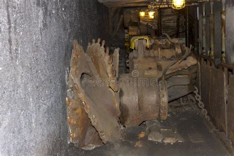 Old coal mining machine stock image. Image of coal, museum - 27195859