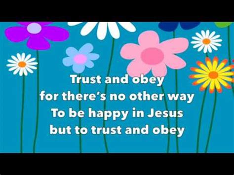 Trust and Obey - The Countdown Kids (worship song with lyrics) Chords ...