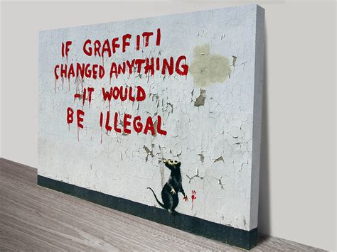 Graffiti Rat - Canvas Prints Australia