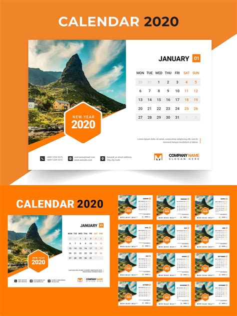 Table Calendar Printable Design – Coverletterpedia