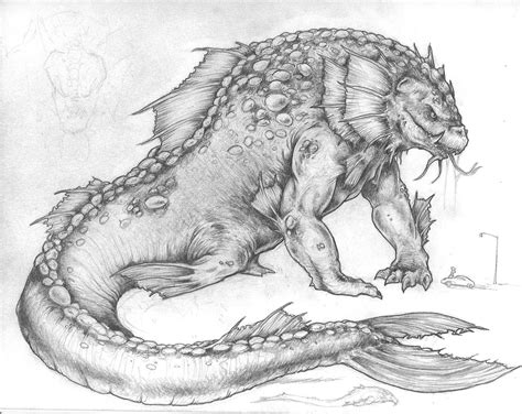 Sea monsters, Mythical creatures, Sea monsters drawing