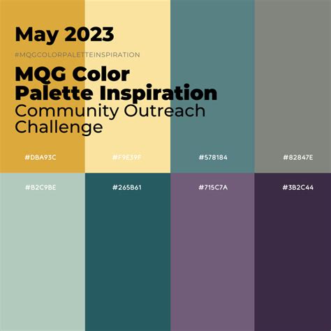 May 2023 Color Palette Inspiration - Modern Quilt Guild