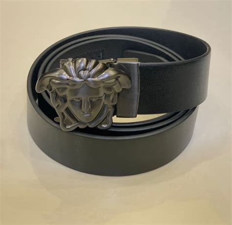 Versace Gray Buckle Belt – Loafers And Belts