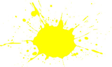 Yellow Paint Splash Png