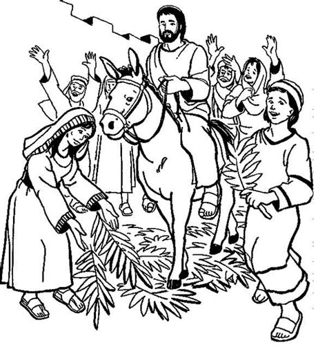 Palm Sunday Coloring Pages