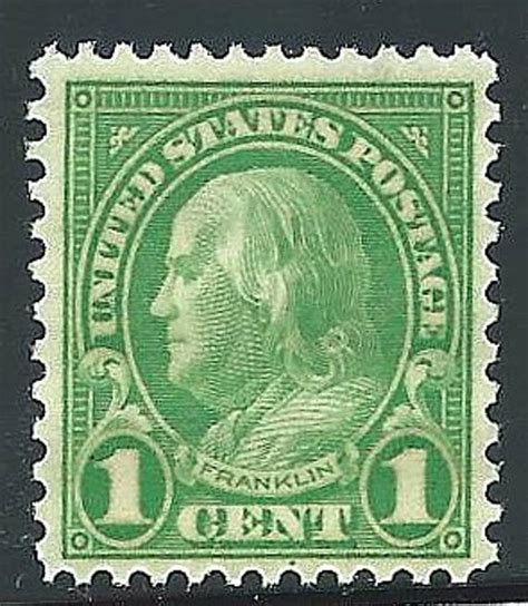 Vintage Unused US Postage Stamp .. 1c Benjamin Franklin stamp