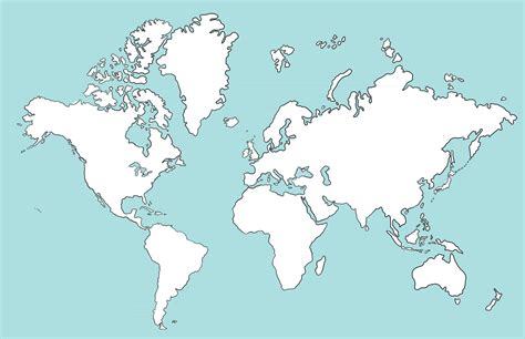 Freehand drawing world map sketch on white background. Vector ...