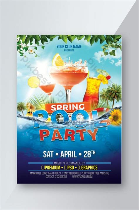 Free Pool Party Flyer Templates