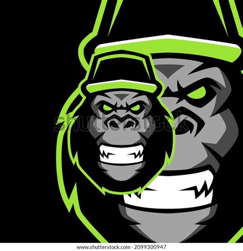 Angry Gorilla Mascot Logo Templates Stock Vector (Royalty Free) 2099300947 | Shutterstock