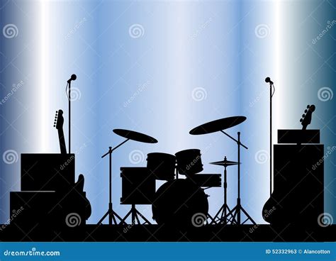 Rock Band Equipment stock illustration. Illustration of rock - 52332963