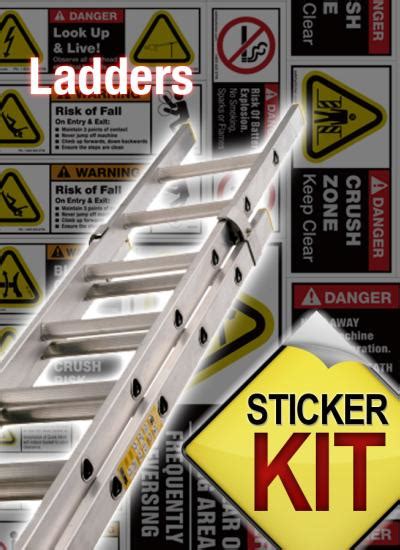 Ladder safety sheet | Safety Stickers | Safety Decals