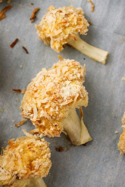 Vegan Coconut Cauliflower Bites - Rooty Fruity Vegan