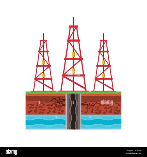 oil refinery gas factory cartoon Stock Vector Image & Art - Alamy