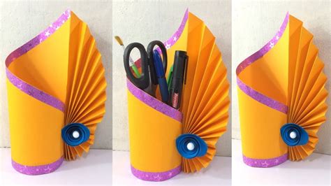 DIY Making Paper Flower Vase. How to Make A Flower Vase. Simple Paper Crafts, Best out of waste