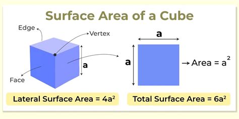 Surface Area of Cube | Curved & Total Surface Area, Examples & Formula