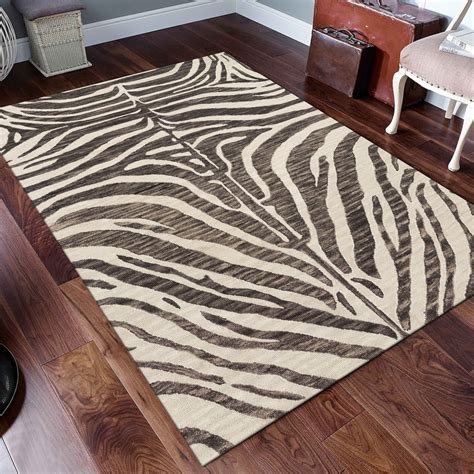 Zebra Pattern Rug, Zebra Design Rug, Area Rug, Home Decor Rug, Salon ...