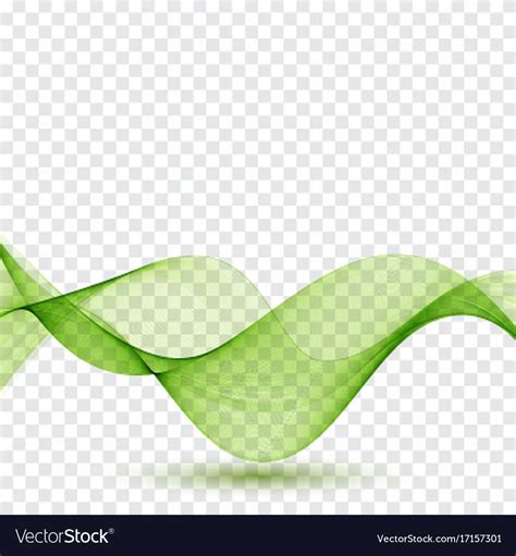 Abstract green wave Royalty Free Vector Image - VectorStock