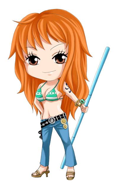 One Piece: Chibi Nami by himachan on DeviantArt