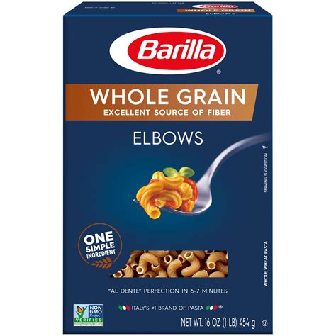 Barilla® Whole Grain Pasta Elbows 16 oz - Walmart.com - Walmart.com