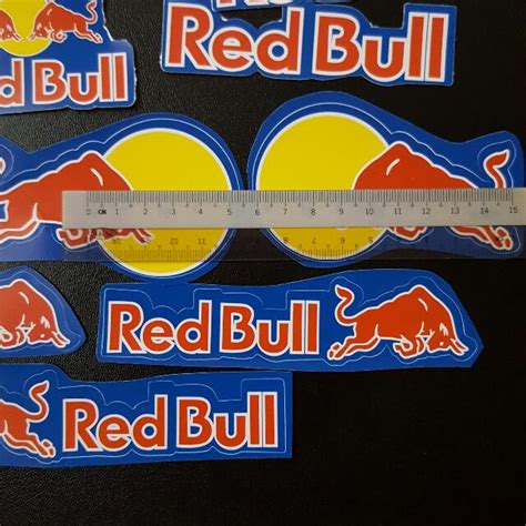 (Pending Buyer) Red Bull Bike Helmet Sticker Stickers, Car Accessories on Carousell