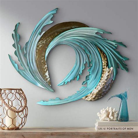 Nautical wall decor | Wall sculpture art, Abstract metal wall art, Metal tree wall art