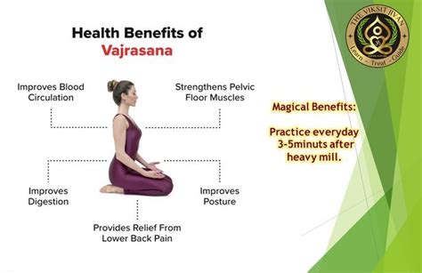 Magical health Benefits : Vajrasana | Health benefits, Improve digestion, Back pain