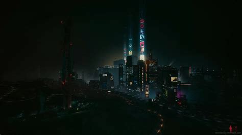 Night Landscape Of Night City Cyberpunk 2077 Live Wallpaper - MoeWalls