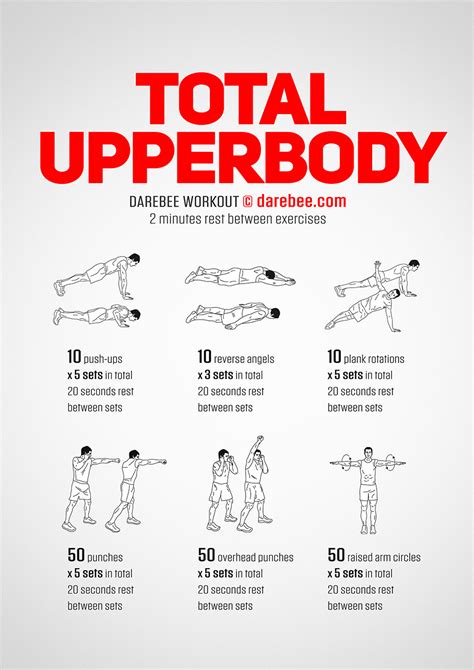 Total Bodyweight Upperbody Workout | Bodyweight upper body workout, Boxer workout, Fitness body