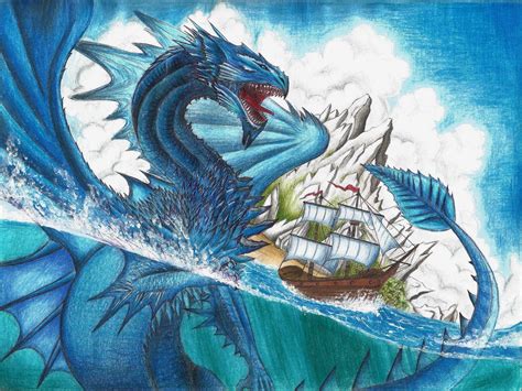 Sea Dragon Drawing at GetDrawings | Free download