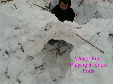 Faith and Family ReviewsWinter Fun - Snow Forts - Wordless Wednesday ...